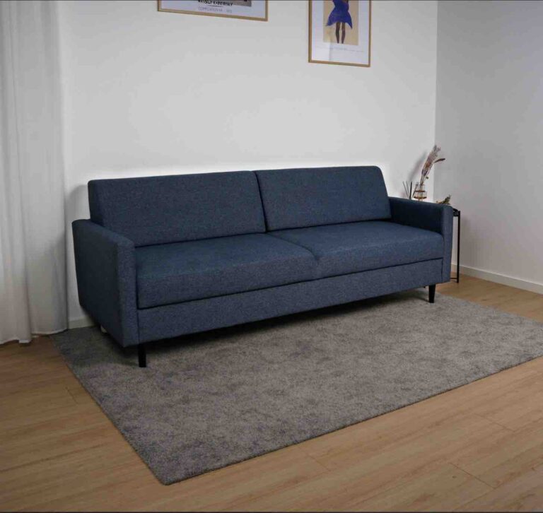 Kolding Sovesofa med opbevaring | Blå sovesofa med magasin